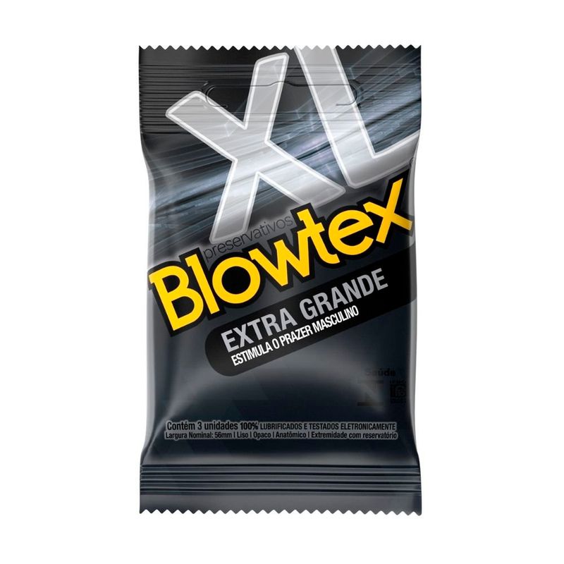 preservativos blowtex extra grande 3 unidades