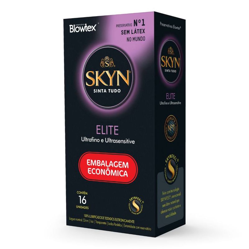 preservativos blowtex skyn sinta tudo elite 16 unidades