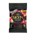 preservativos blowtex skyn sinta tudo sexy cherry 3 unidades