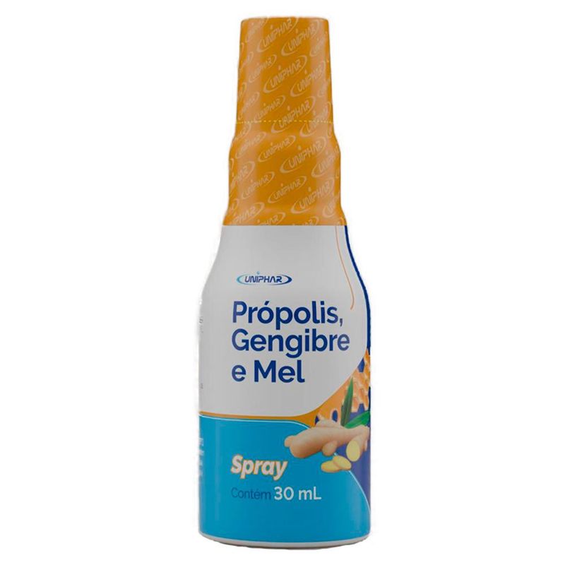 aromatizante bucal uniphar própolis gengibre e mel spray 30ml