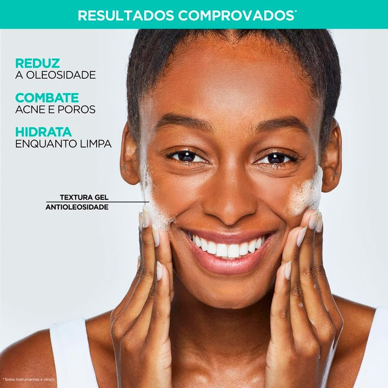 gel de limpeza facial l'oréal paris antioleosidade hialurônico 80g
