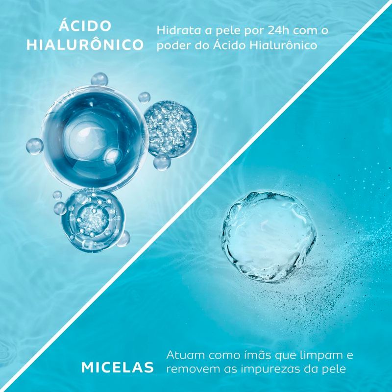 água micelar facial monange ácido hialurônico 200ml