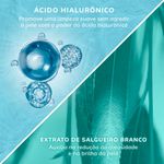 gel de limpeza facial monange anti-ressecamento ácido hialurônico e niacinamida 120g