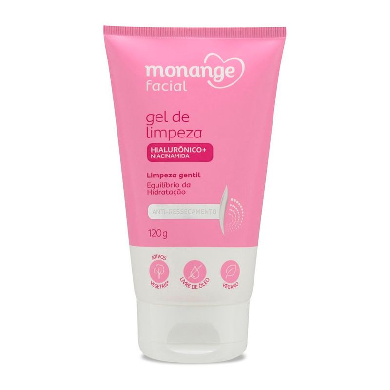 gel de limpeza facial monange antioleosidade 120g