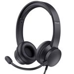 headset usb para pc trust ayda preto 25088