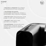 protetor contra surtos dps pocket fit 3 pinos clamper 10a bivolt preto (mp)