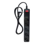filtro de linha dps 5 tomadas 3 pinos clamper 10a bivolt preto (mp)