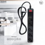 filtro de linha dps 5 tomadas 3 pinos clamper 10a bivolt preto (mp)