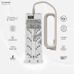 filtro de linha dps 8 tomadas 3 pinos clamper 10a bivolt transparente (mp)