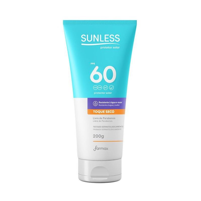protetor solar fps60 sunless toque seco 200g