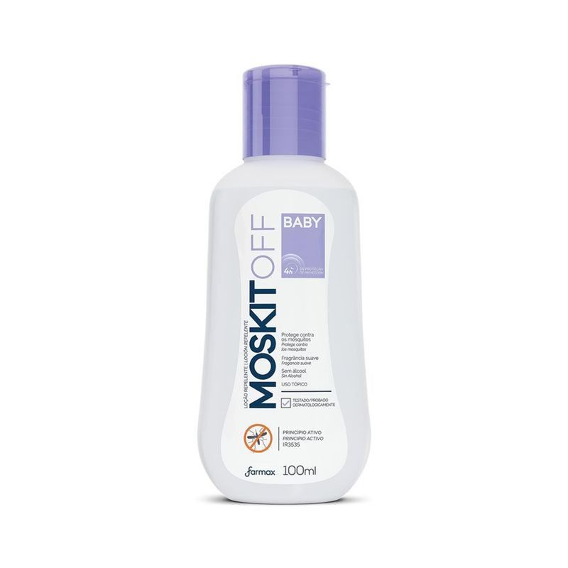 loção repelente baby moskitoff farmax 100ml