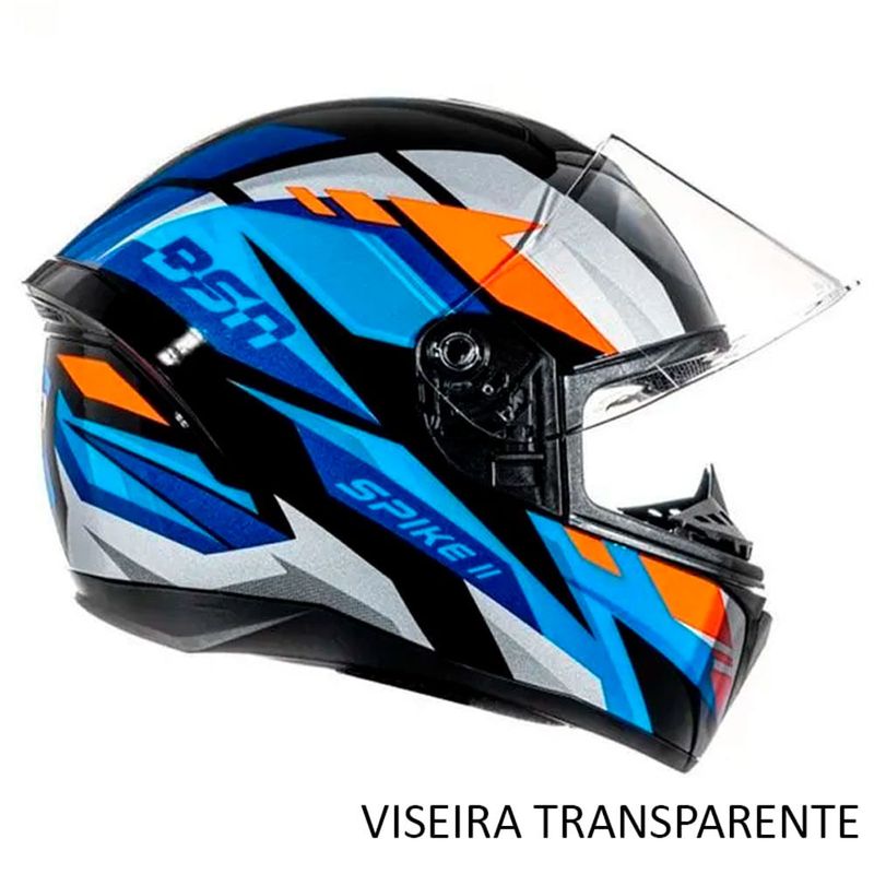 capacete peels spike ii bsn preto e azul 60