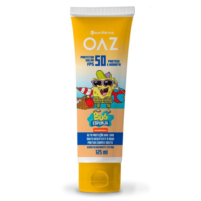protetor solar oaz bob espoja fps50 125ml