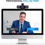 webcam com microfone emeet preto a-bi