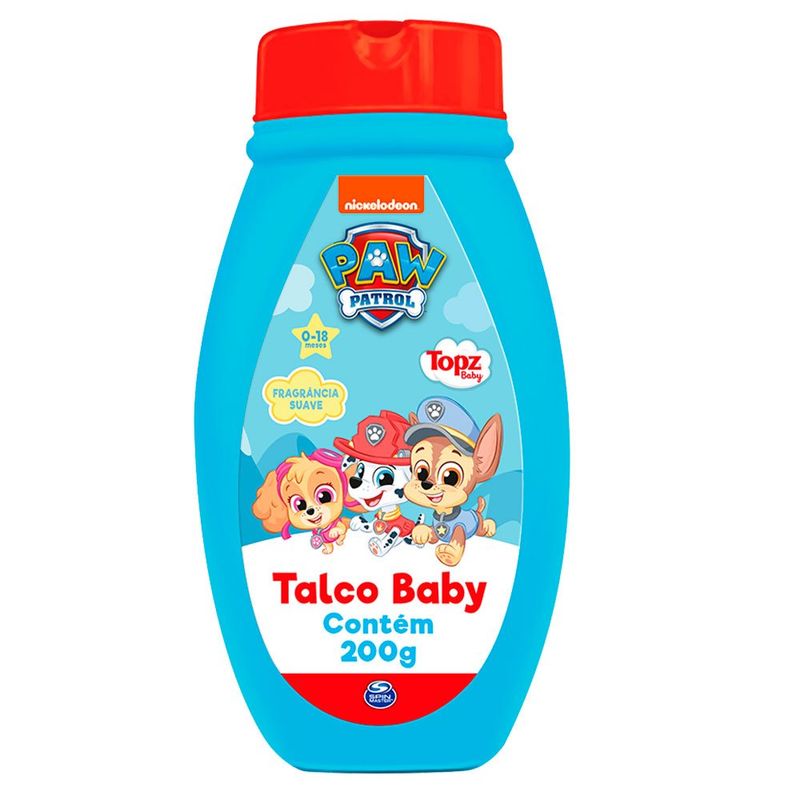 talco topz baby patrulha canina 200g