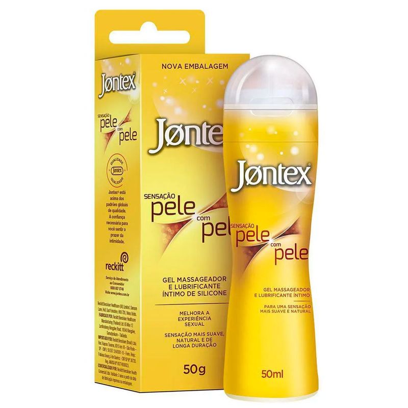 gel lubrificante íntimo jontex sensação pele com pele 50ml
