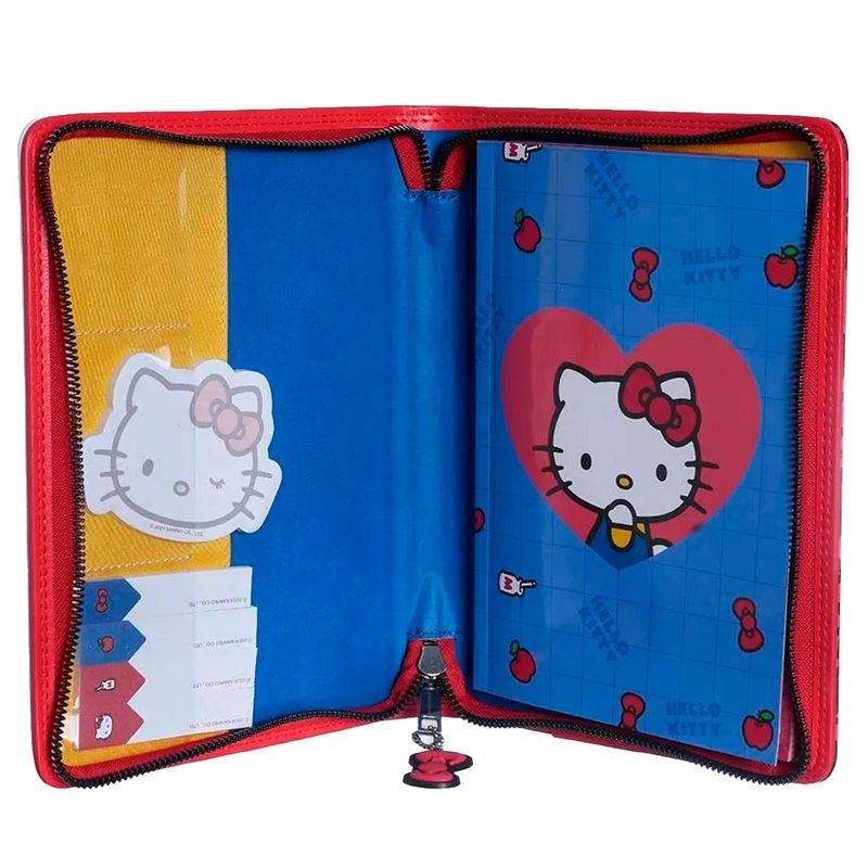 Caderno com Pasta Hello Kitty 21x14cm Zonacriativa