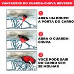 guarda chuva invertido mizpn colorido cores sortidas (mp)