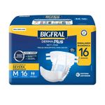 fralda geriátrica bigfral derma plus noturna m 16 unidades