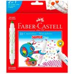 caneta faber castell hidro 2 pontas super duo 150610