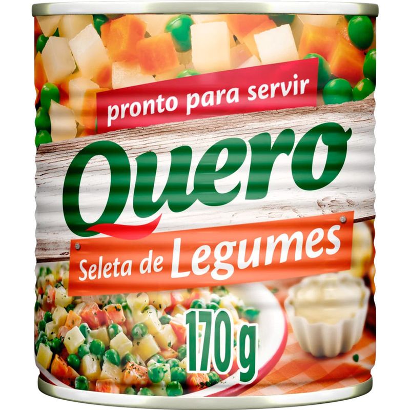 seleta de legumes quero lata 170g