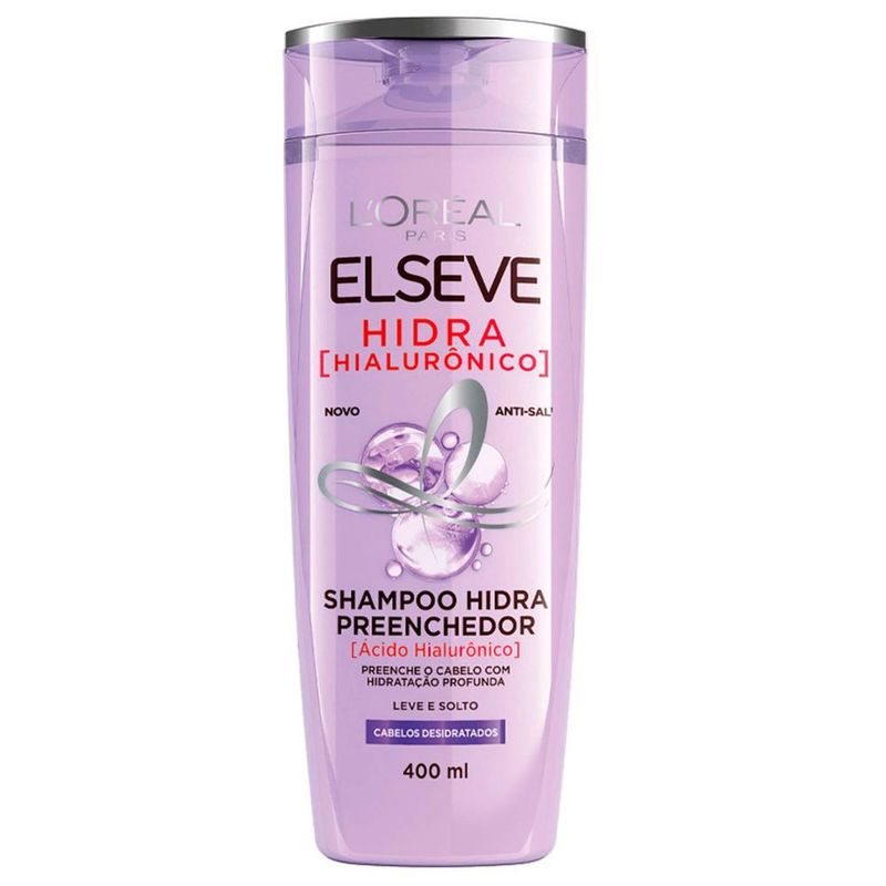 shampoo l'oréal paris elseve hidra hialurônico 400ml