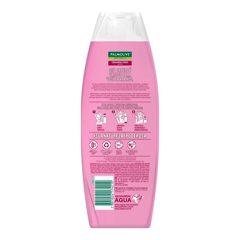 shampoo palmolive naturals ceramidas force 350ml