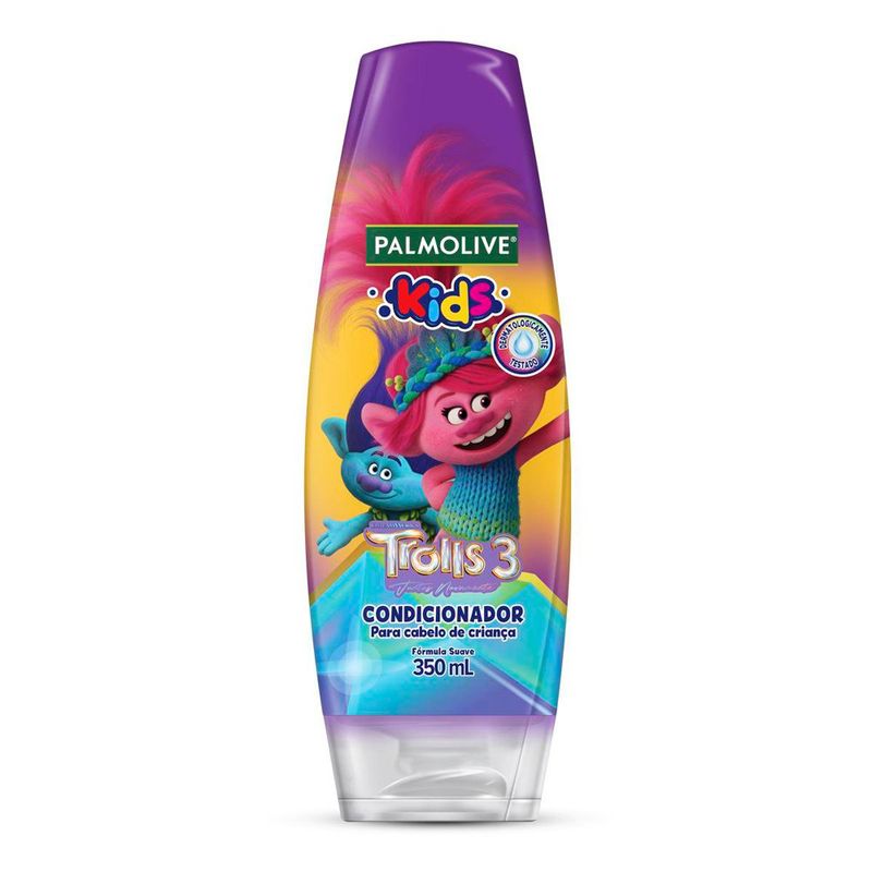 condicionador palmolive kids trolls todos os tipos de cabelo 350ml