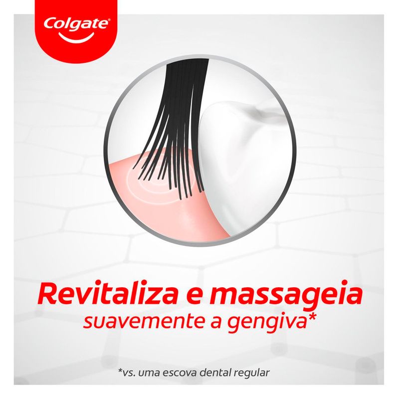 escova de dente colgate gengiva therapy carvão macia