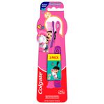 escova de dente infantil colgate smiles agnes e fluffy macia 2-5 anos 2 unidades