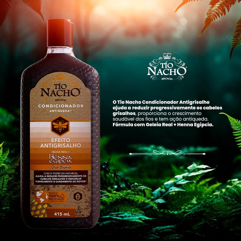 condicionador antiqueda tio nacho efeito antigrisalho 415ml