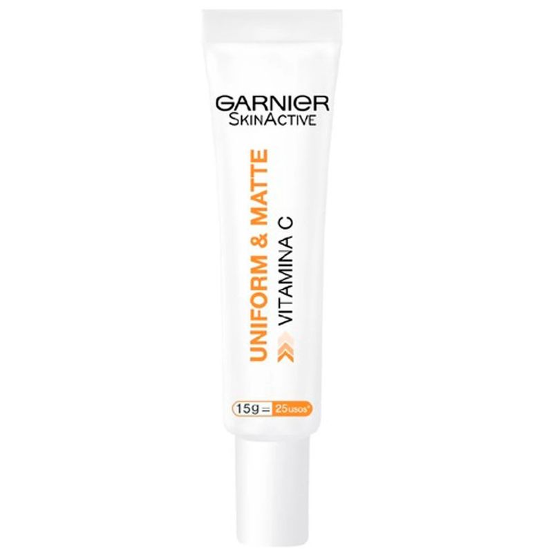hidratante facial garnier skinactive uniform & matte vitamina c fps30 15g