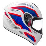 capacete fly drive 2 hg pulse branco e azul 60