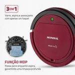 aspirador robô mondial multi clean rb-09 bivolt vermelho