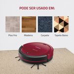 aspirador robô mondial multi clean rb-09 bivolt vermelho