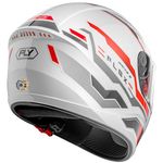 capacete fly drive 2 hg flex branco e vermelho 60