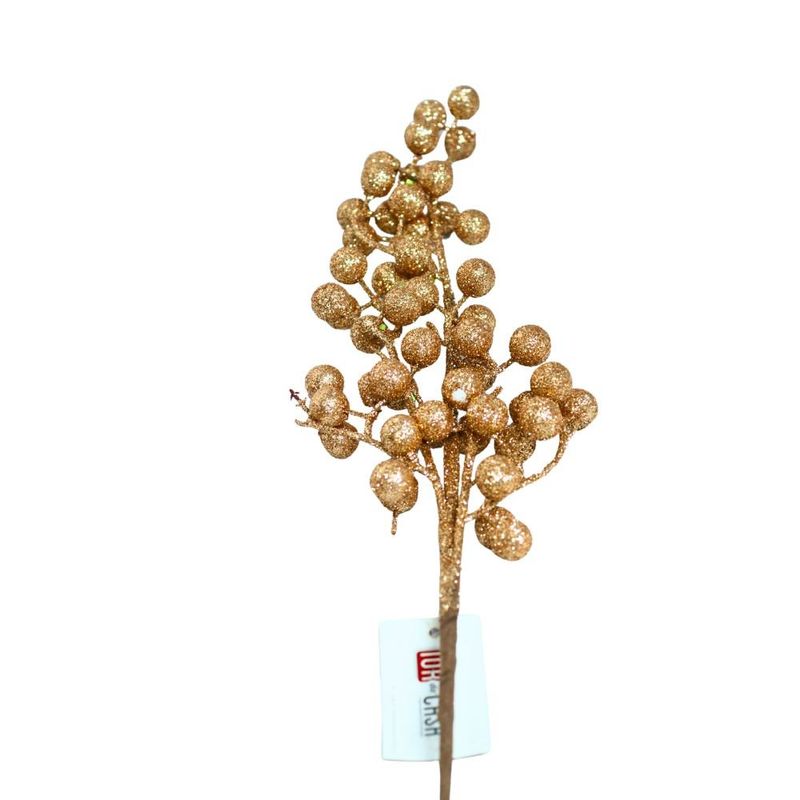 galho natalino berry tok 51cm dourado (mp)