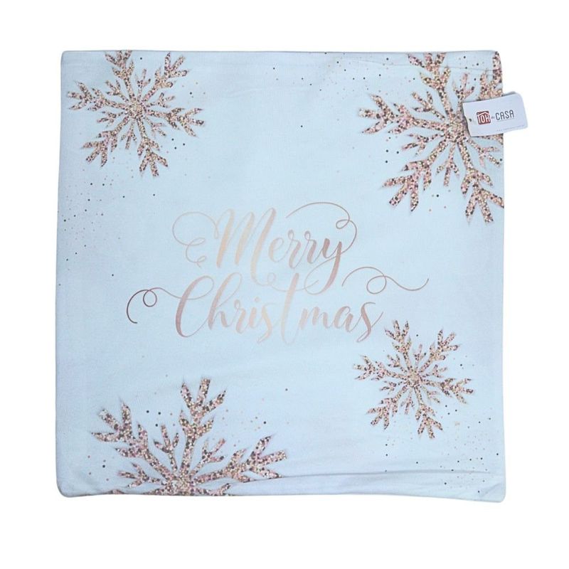 capa para almofada natalina tok merry christmas 45cm (mp)