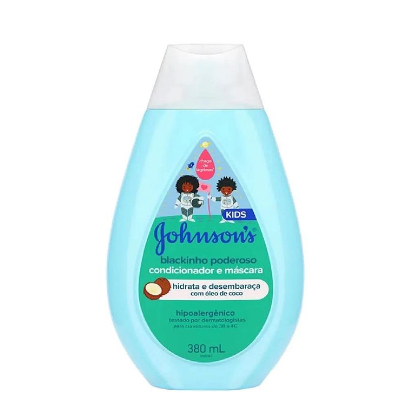 condicionador e máscara johnson's kids blackinho poderoso 380ml