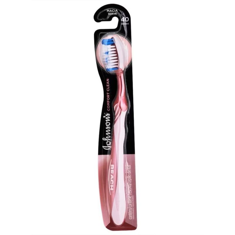 escova dental johnson's reach confort clean g macia