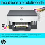 impressora multifuncional hp smart tank 724 com wireless bivolt branco