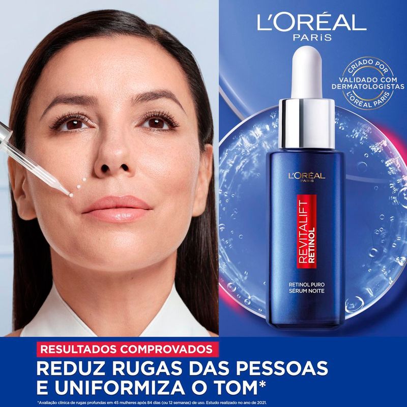 sérum antirrugas l'oréal paris revitalift retinol noturno 30ml