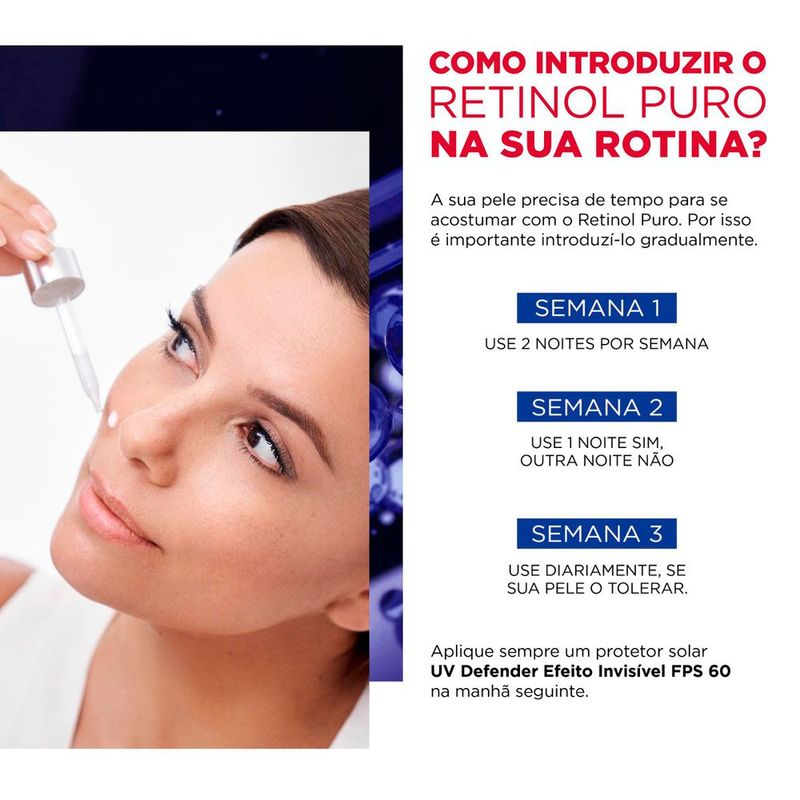 sérum antirrugas l'oréal paris revitalift retinol noturno 30ml