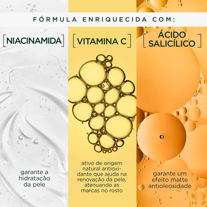 sérum facial antimarcas garnier uniform & matte vitamina c 30ml