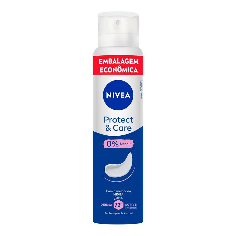 desodorante aerossol nivea protect & care 200ml