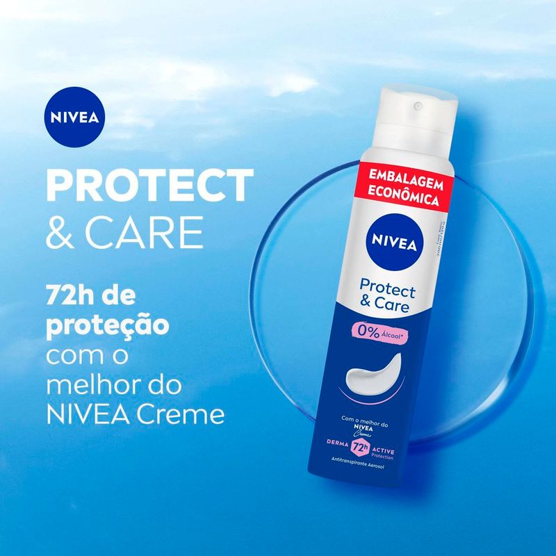 desodorante aerossol nivea protect & care 200ml