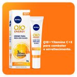 creme facial antissinais nivea q10 energy área dos olhos 15g