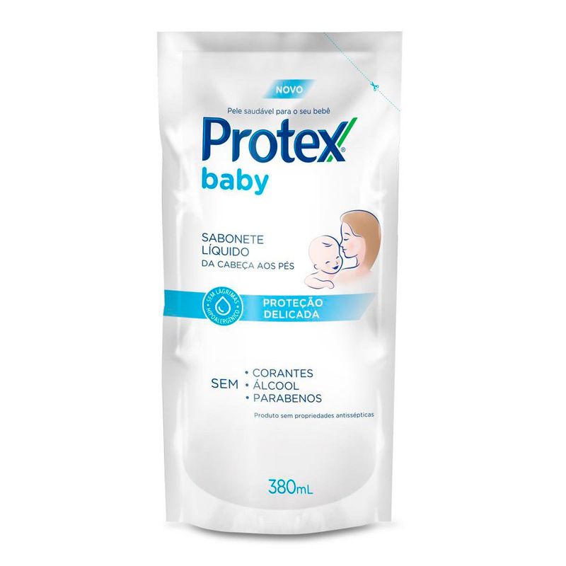 sabonete líquido protex baby proteção delicada 380ml refil