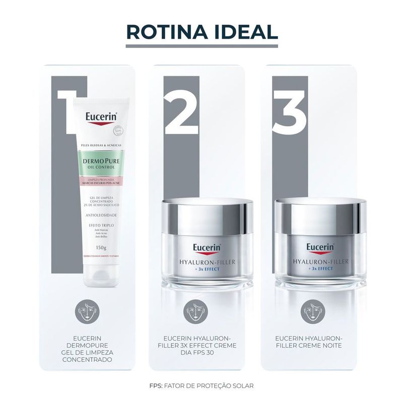 creme antirugas eucerin hyaluron- filler diafps 30 50ml