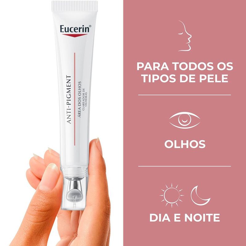 creme clareador para área dos olhos eucerin anti-pigment 15ml